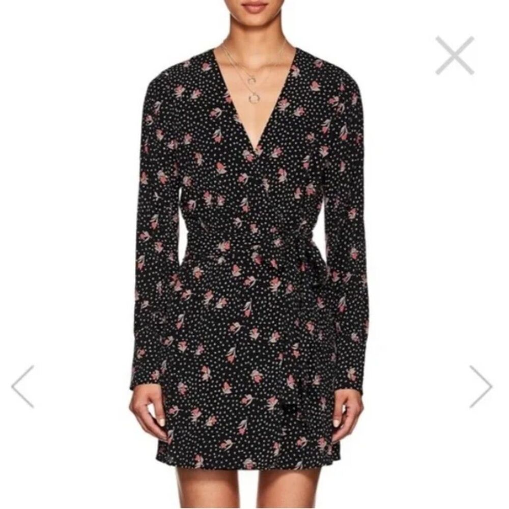 FiveSeventyFive Women's Size S Tulip Floral Wrap Dress Flirty Workwear Wedding